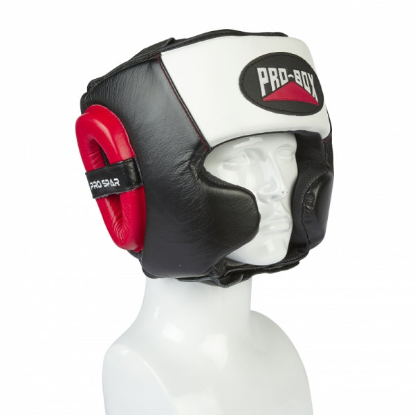 PRO-SPAR HEADGUARD - BLACK/WHITE/RED