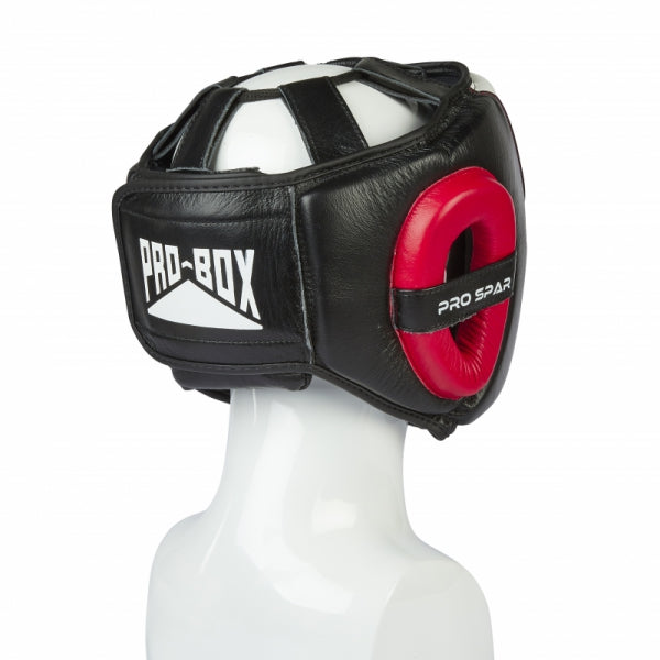 PRO-SPAR HEADGUARD - BLACK/WHITE/RED