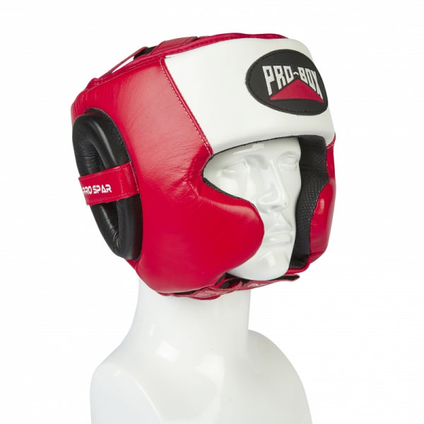 PRO-SPAR HEADGUARD - RED/WHITE/BLACK
