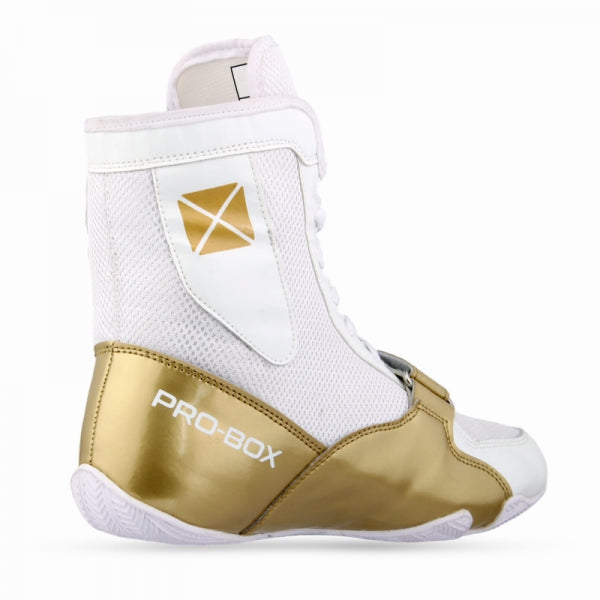 SPEED BOOTS WHITE-GOLD. SIZES: 7-14 *NEW*