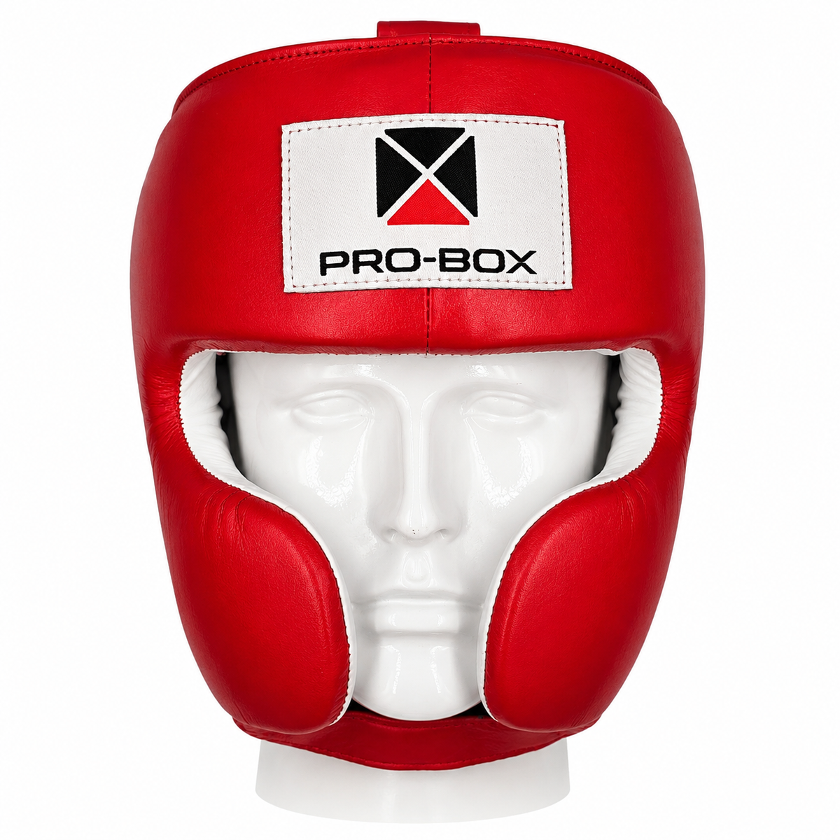 SUPER-SPAR LEATHER HEADGUARD RED