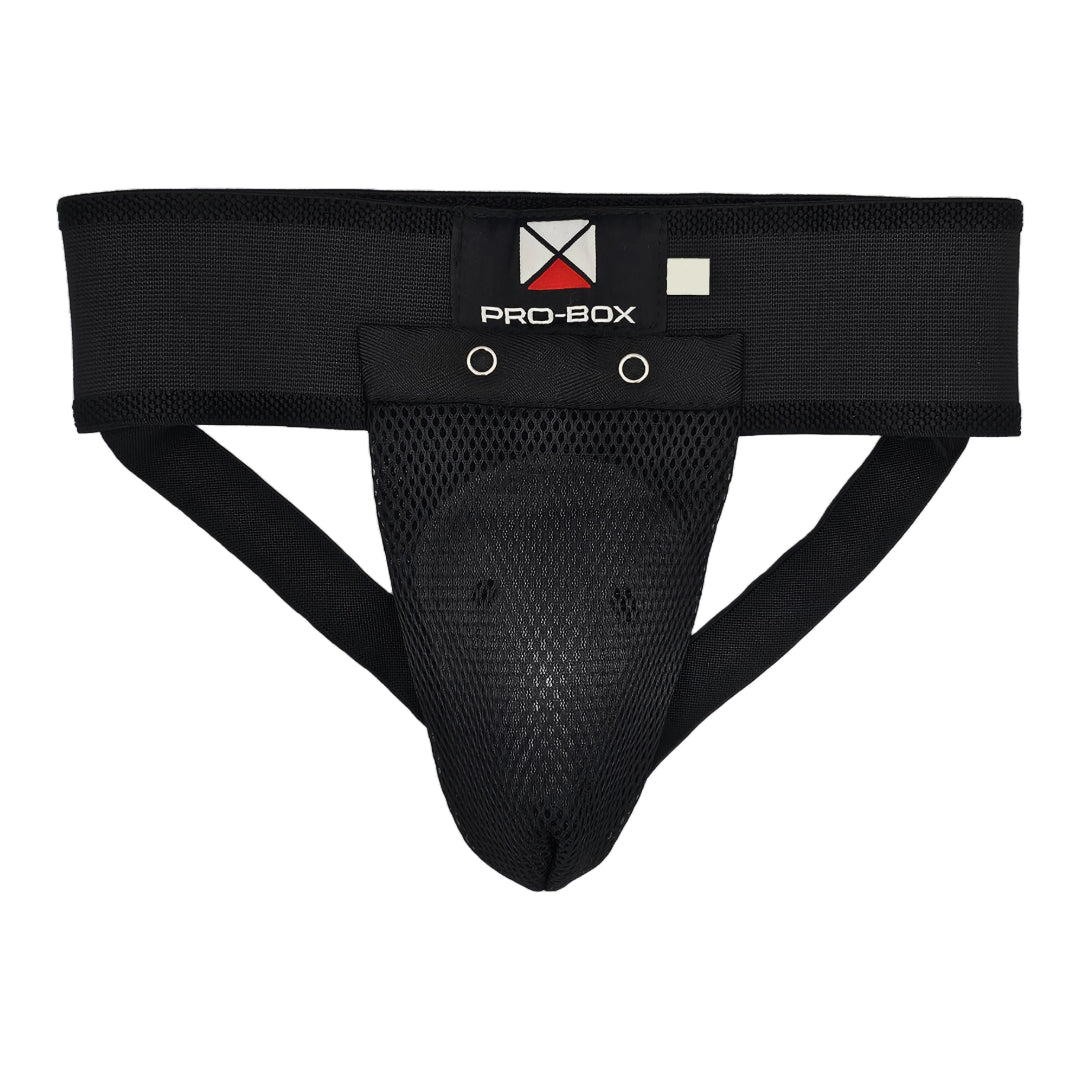 COTTON GROIN GUARD BLACK