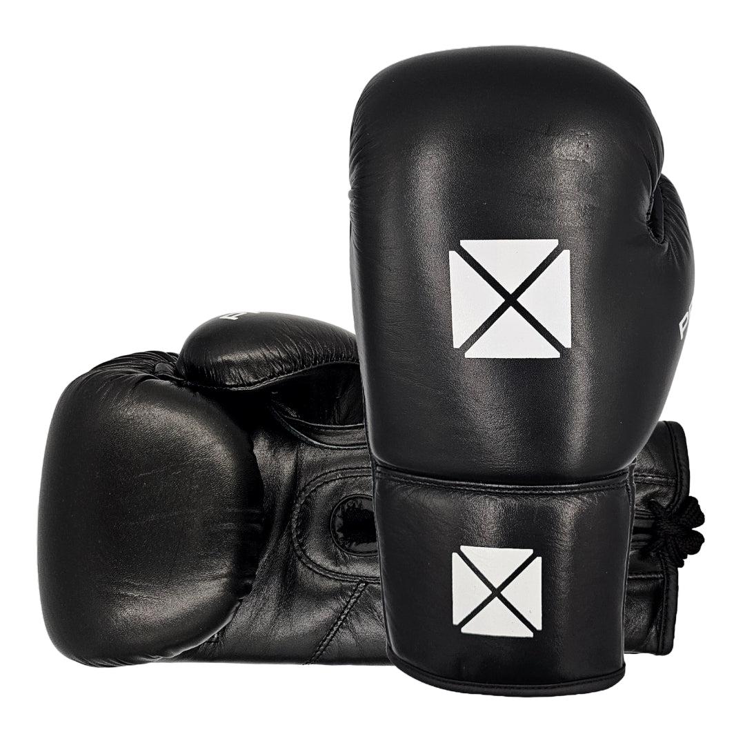 LEATHER ESSENTIAL LACE GLOVES - BLACK