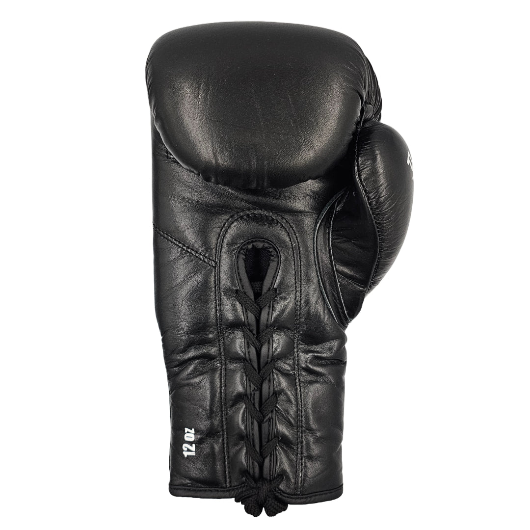 LEATHER ESSENTIAL LACE GLOVES - BLACK