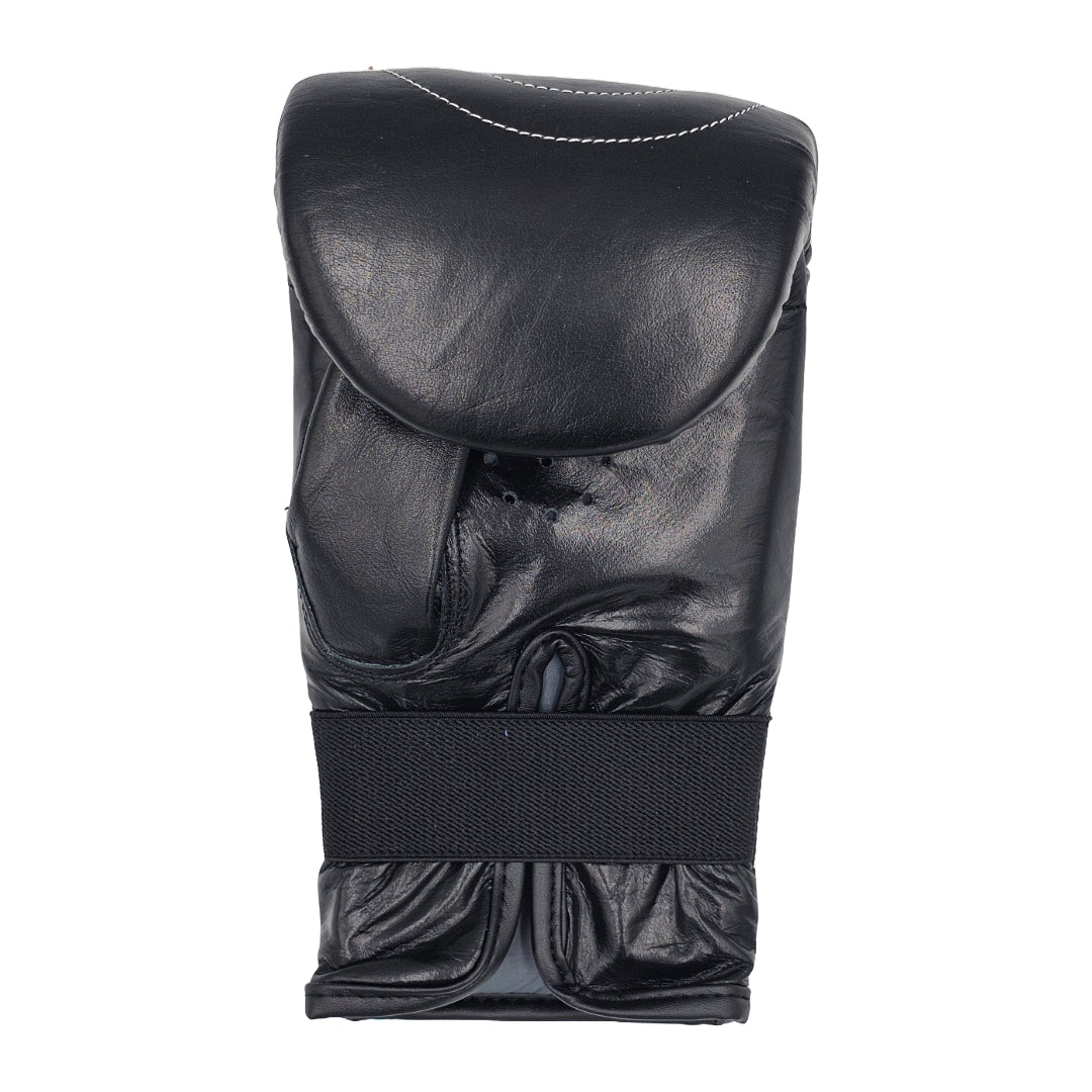 BLACK LEATHER BAG MITTS