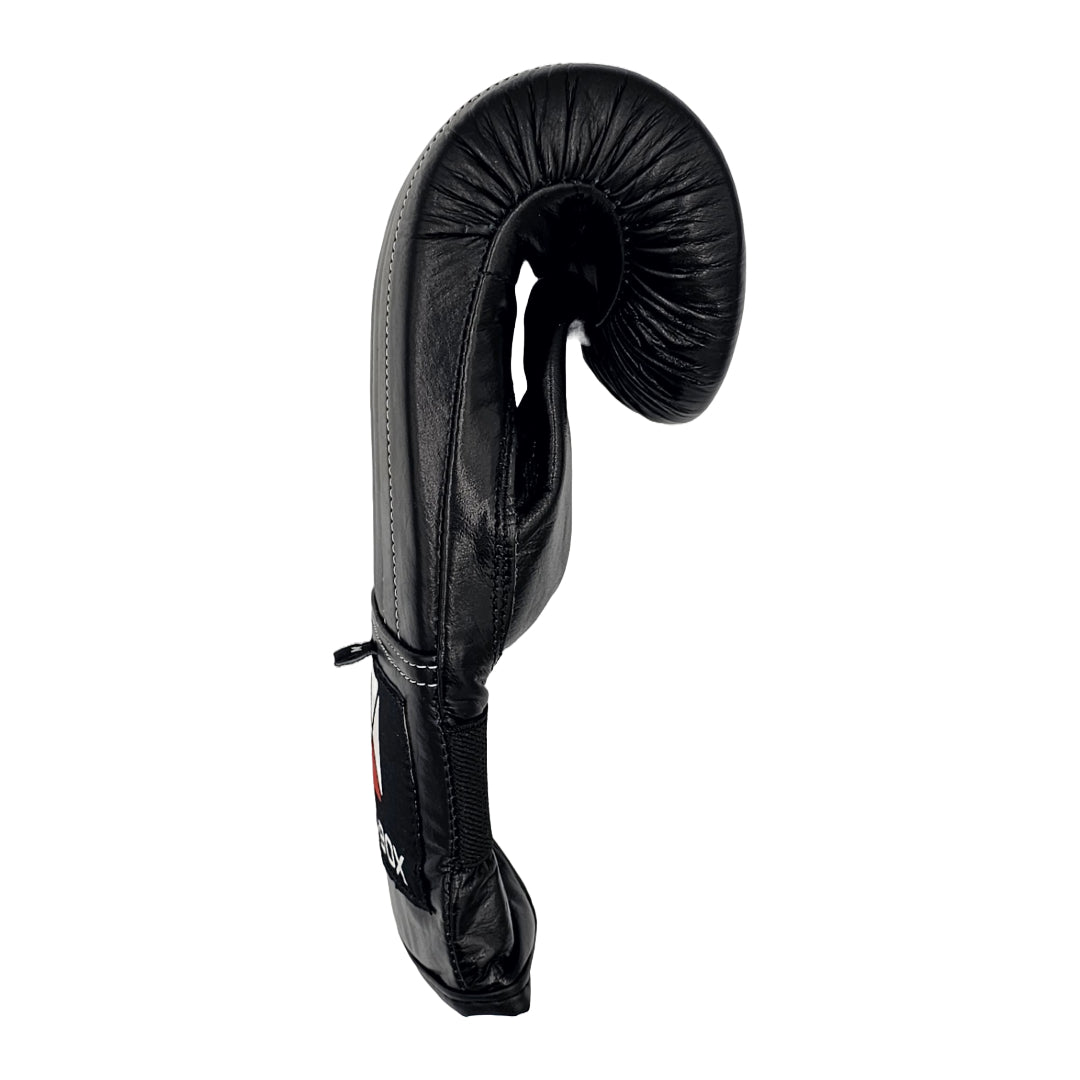 BLACK LEATHER BAG MITTS