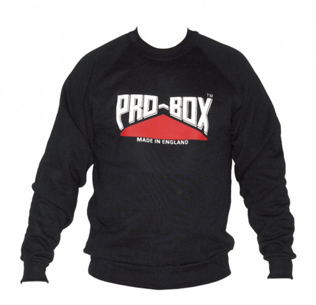 PRO-BOX BLACK SWEAT TOP.