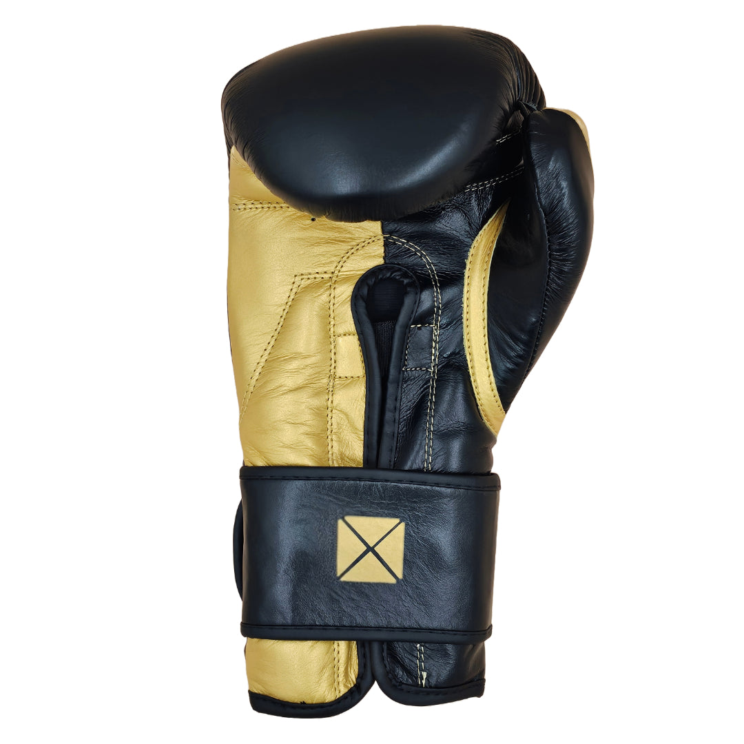 PRO SPAR LEATHER GLOVES BLACK GOLD *new*