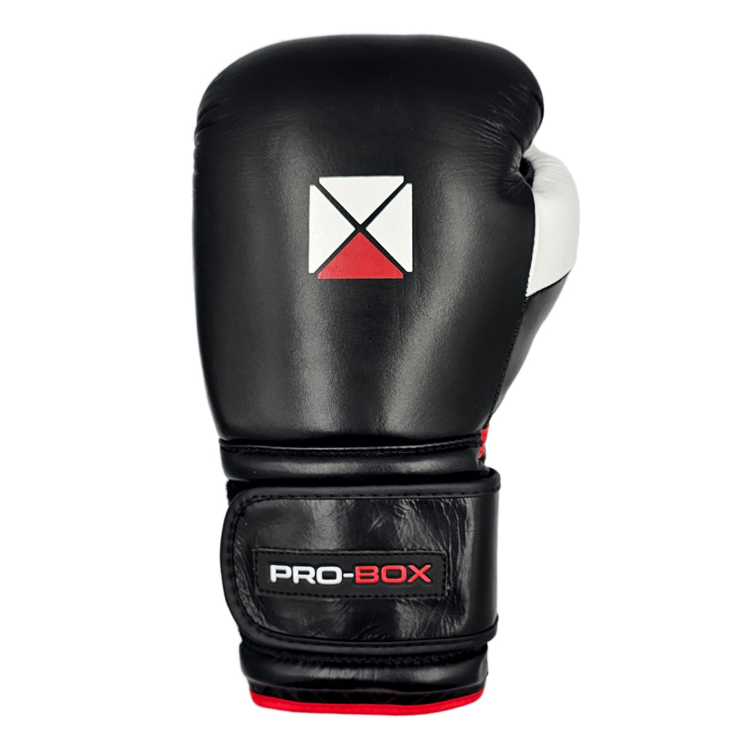 PRO SPAR LEATHER GLOVES BLACK WHITE *new*