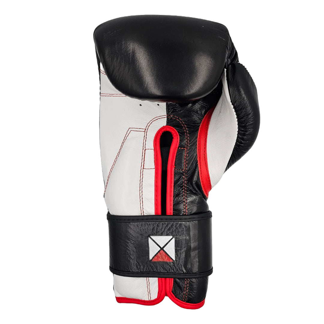 PRO SPAR LEATHER GLOVES BLACK WHITE *new*
