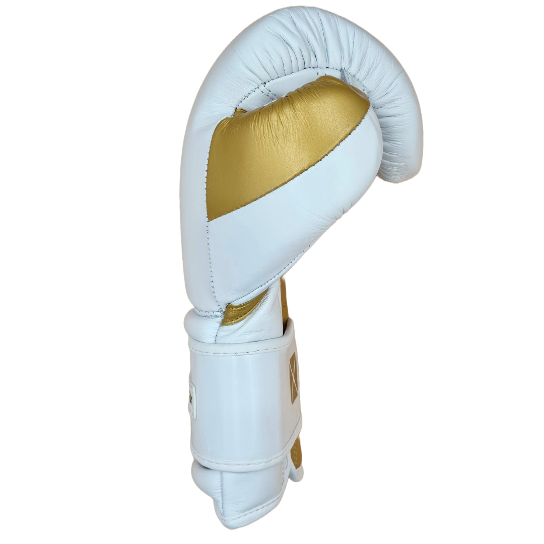 PRO SPAR LEATHER GLOVES WHITE GOLD *new*