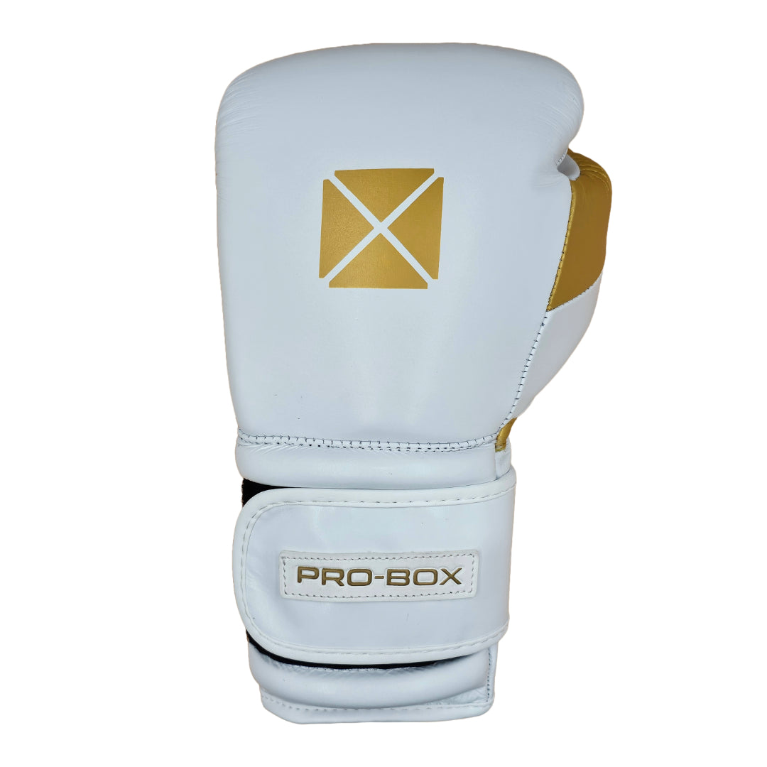 PRO SPAR LEATHER GLOVES WHITE GOLD *new*