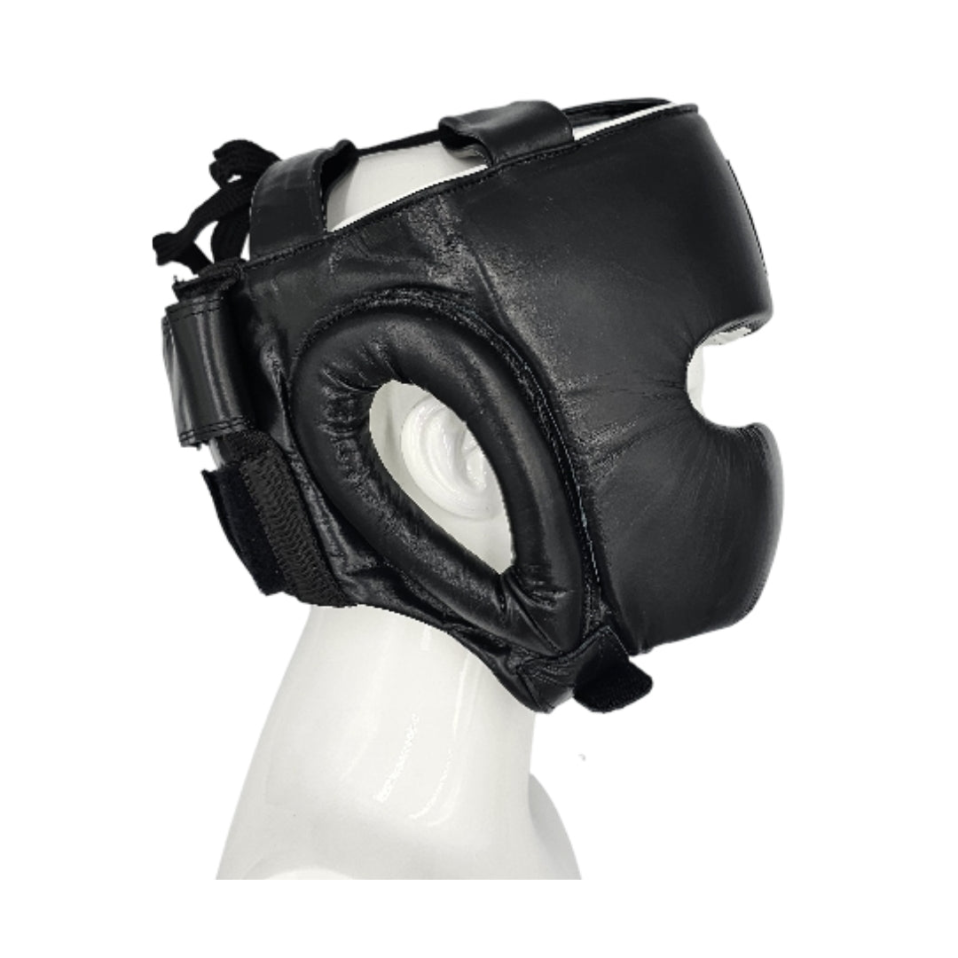 'SUPER-SPAR' LEATHER HEADGUARD - BLACK *NEW*