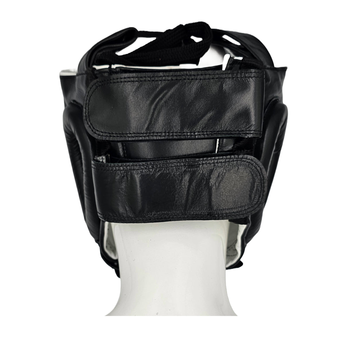 'SUPER-SPAR' LEATHER HEADGUARD - BLACK *NEW*
