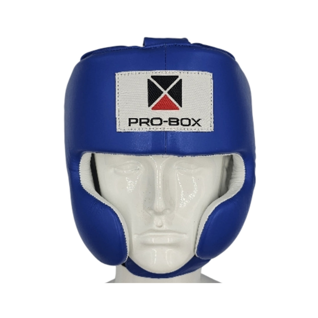 'SUPER-SPAR' LEATHER HEADGUARD - BLUE *NEW*