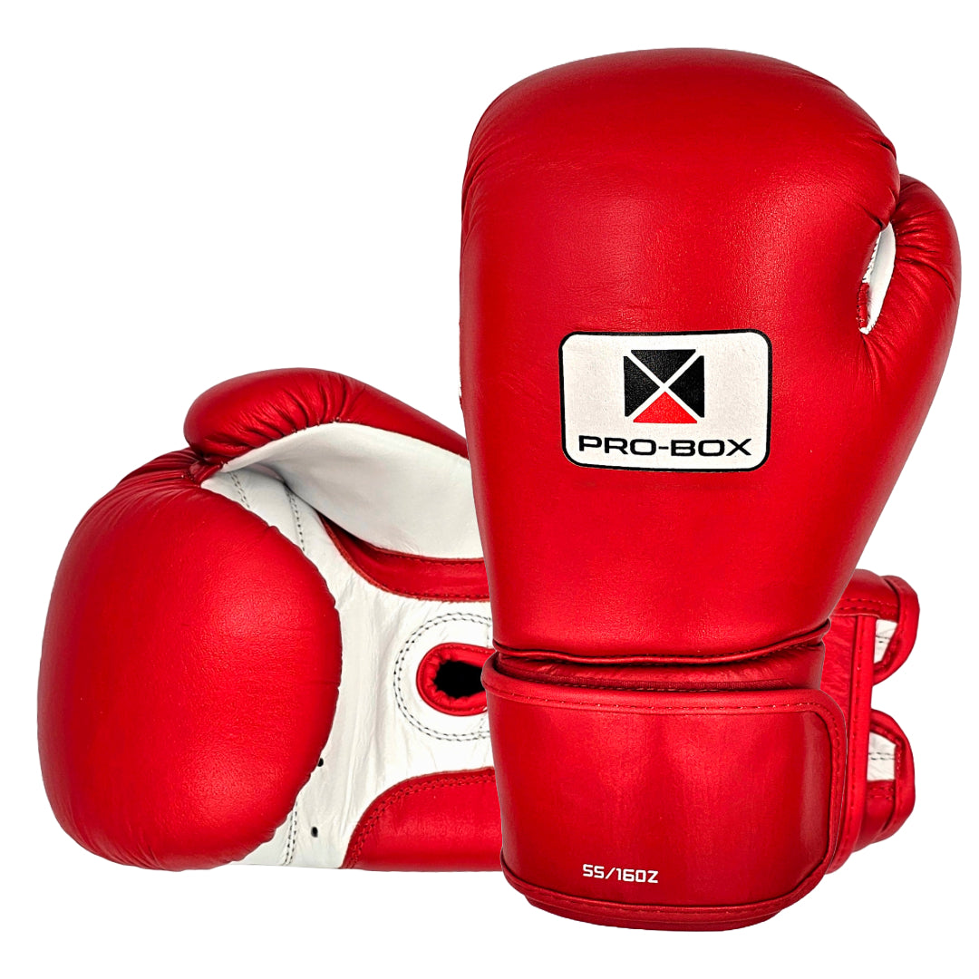 SUPER-SPAR LEATHER GLOVES - RED 16oz *NEW*
