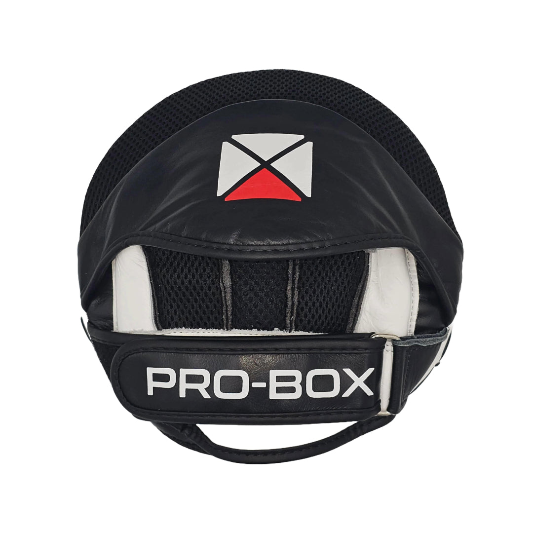 BLACK-WHITE ROUND LEATHER PADS