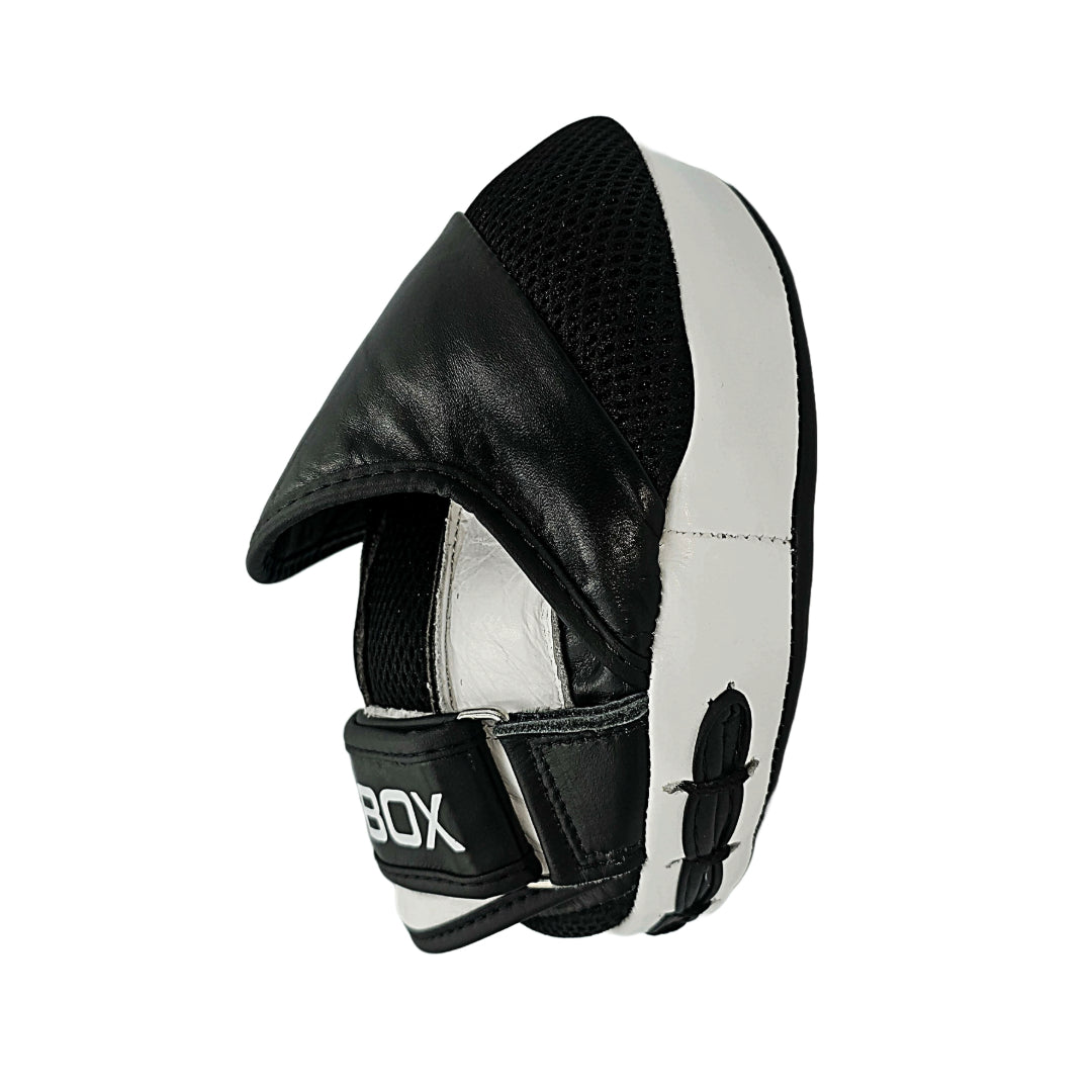 BLACK-WHITE ROUND LEATHER PADS
