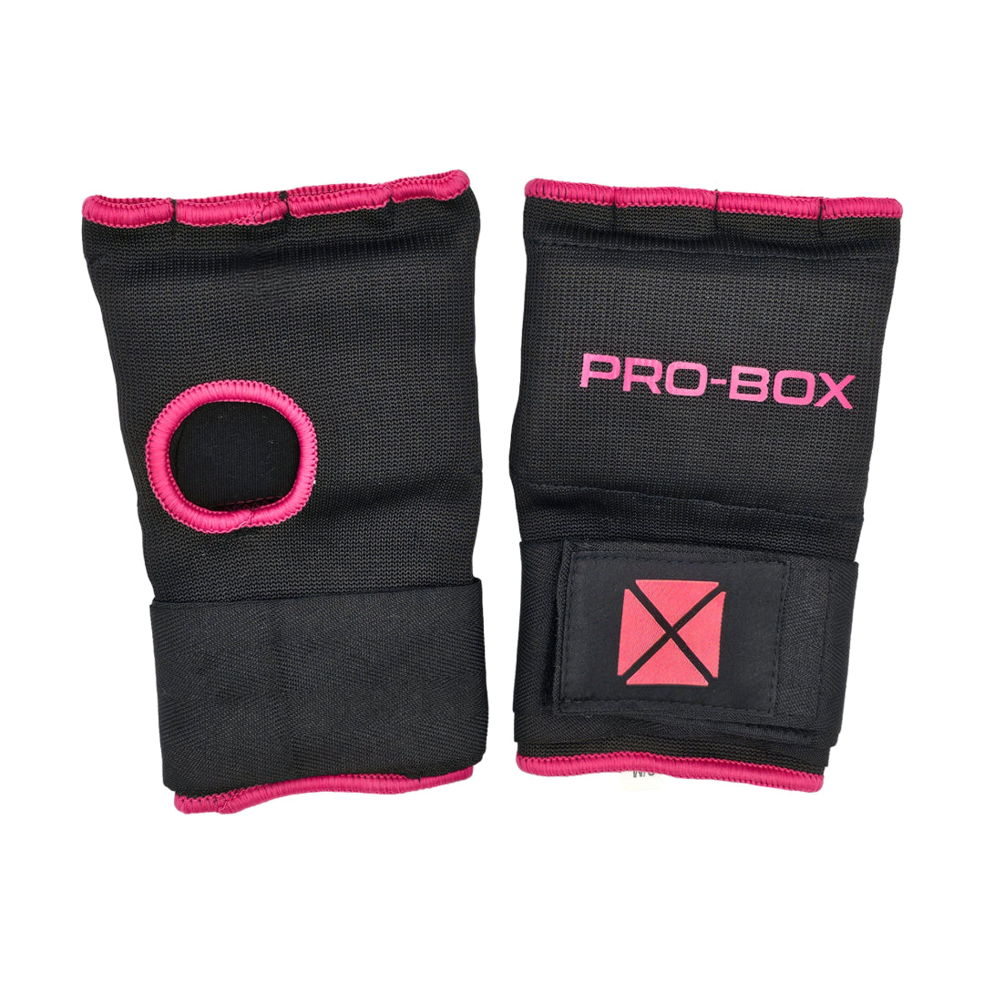 SUPER INNER GLOVES BLACK-FUCHSIA S/M