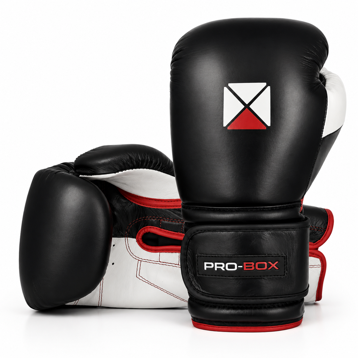 PRO SPAR LEATHER GLOVES BLK WHITE