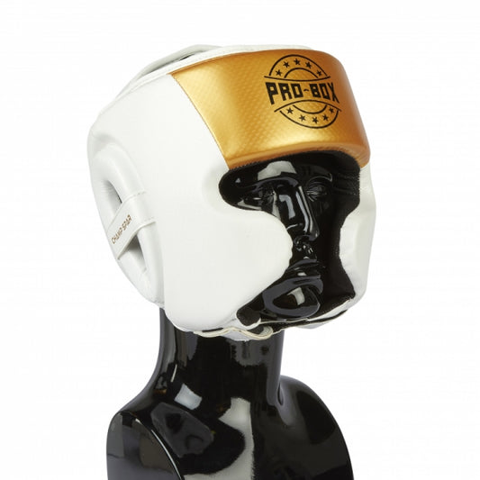 CHAMP SPAR HEAD GUARD WHITE-GOLD