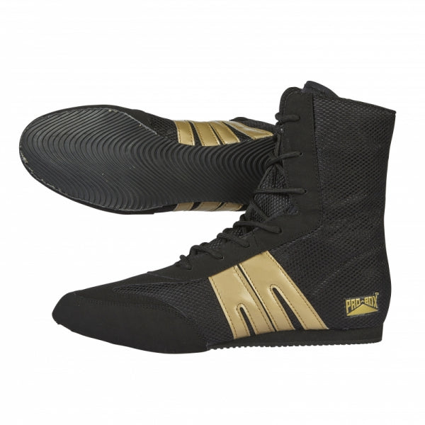 CLASSIC BOOT BLACK-GOLD. SIZES: 7-12