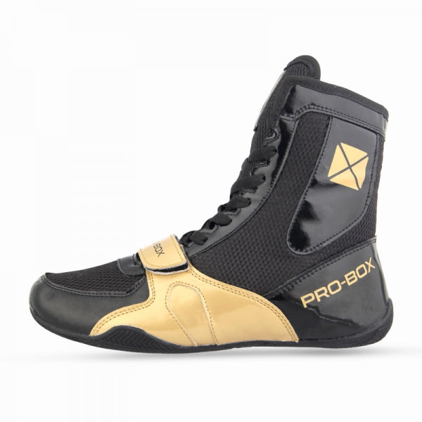 SPEED BOOTS BLACK-GOLD. SIZES: 7-14 *NEW*