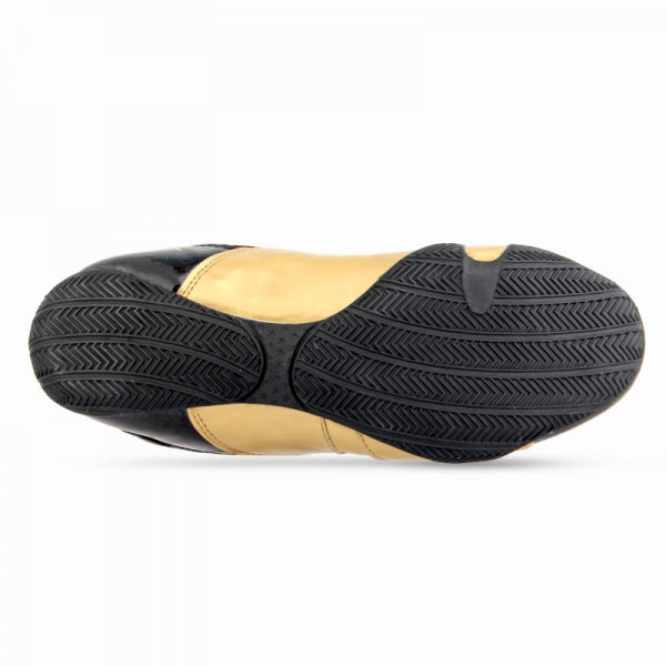 SPEED BOOTS BLACK-GOLD. SIZES: 7-14 *NEW*