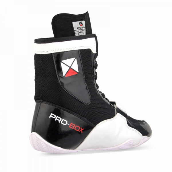 SPEED BOOTS BLACK-WHITE. SIZES: 7-14 *NEW*
