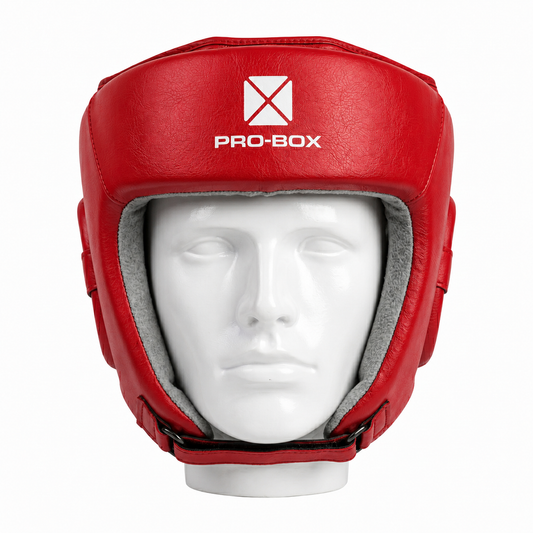 LEATHER ESSENTIAL HEADGUARD RED
