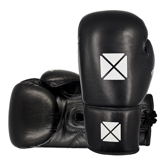 LEATHER ESSENTIAL LACE GLOVES - BLACK