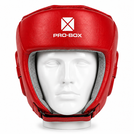 LEATHER ESSENTIAL HEADGUARD RED