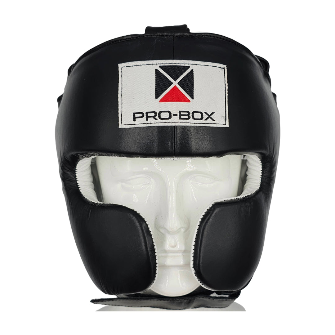 'SUPER-SPAR' LEATHER HEADGUARD - BLACK *NEW*