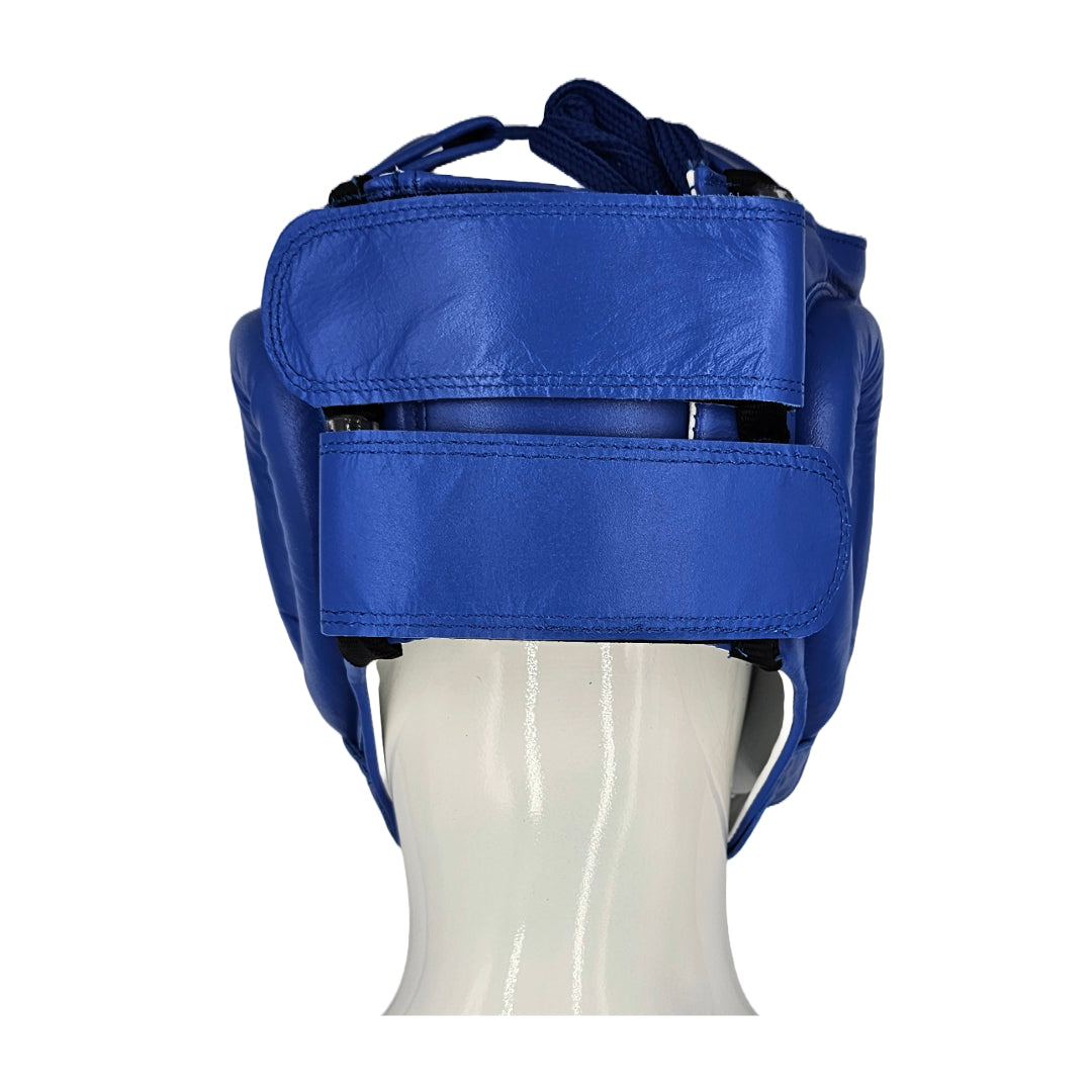 'SUPER-SPAR' LEATHER HEADGUARD - BLUE *NEW*