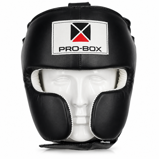 SUPER-SPAR LEATHER HEADGUARD BLACK
