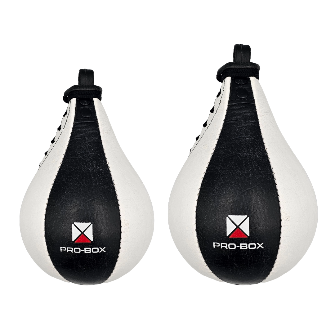 LEATHER SPEED BALLS BLACK-WHITE