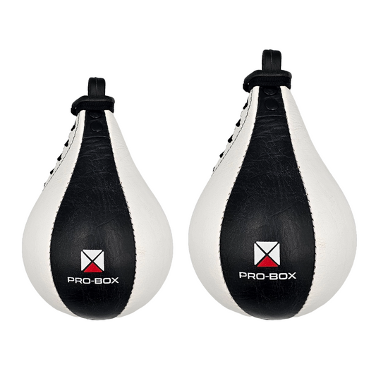 LEATHER SPEED BALLS BLACK-WHITE