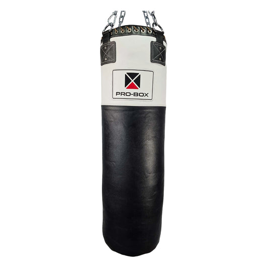 BLACK-WHITE LEATHER BAG 4FT