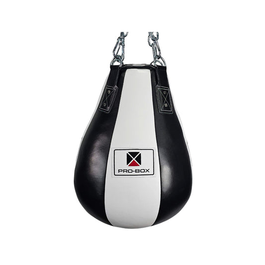 BLACK-WHITE LEATHER HEAVY MAIZE BAG