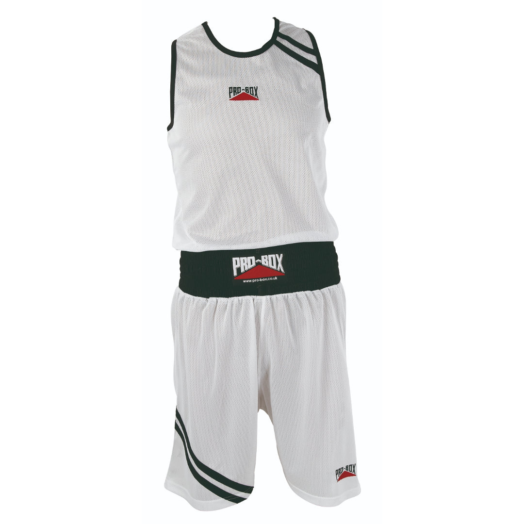 'CLUB ESSENTIALS' WHITE BOXING VEST
