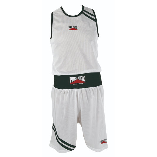 'CLUB ESSENTIALS' WHITE BOXING VEST