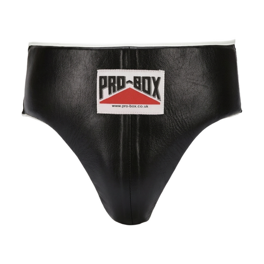 BLACK LEATHER ABDO GUARD