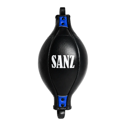 BLACK/BLUE LEATHER FLOOR TO CEILING BALL